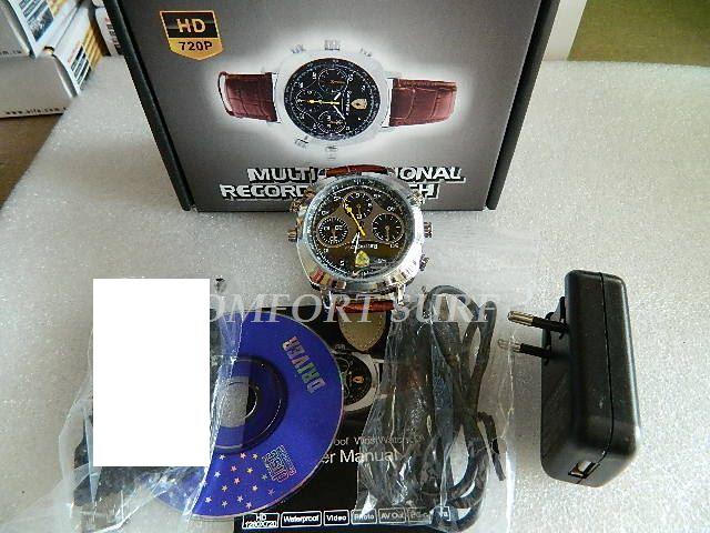 Spy Watch 4GB HD 720p Waterproof Black SDV_026_Watch