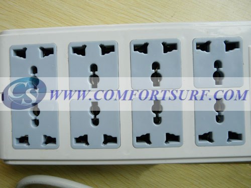 8 in 1 Power Extension Plug Socket with Hidden Quadband GSM Listening Spy Device