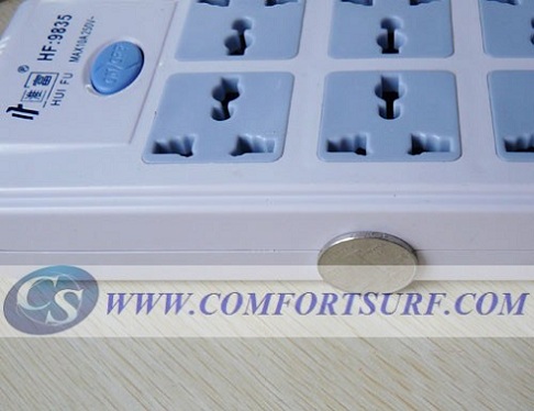 8 in 1 Power Extension Plug Socket with Hidden Quadband GSM Listening Spy Device