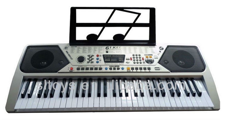 61 Keys Electronic Piano Keyboard with USB Port / MP3 Player / FM Radio Player