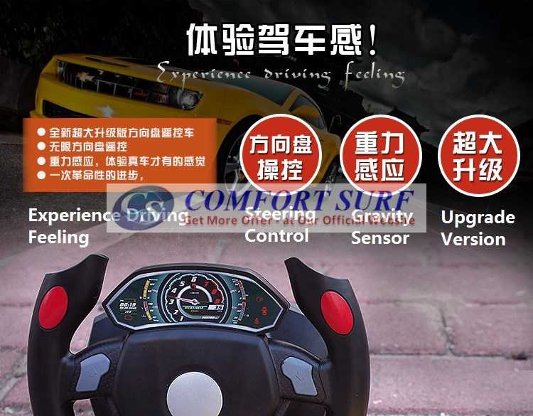 NEW 4 CHANNEL Gravity Sensor Steering Design Speed RC IR remote control Car Toy With Light