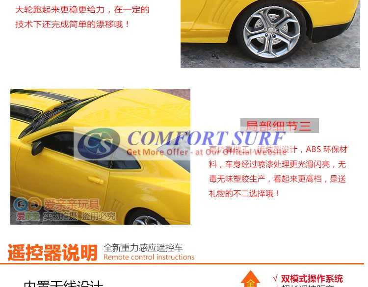 NEW 4 CHANNEL Gravity Sensor Steering Design Speed RC IR remote control Car Toy With Light