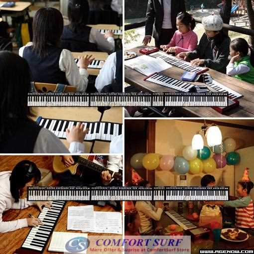 Quality Roll Up Piano Flexible Portable Electronic Soft Piano Keyboard 49 / 61 key
