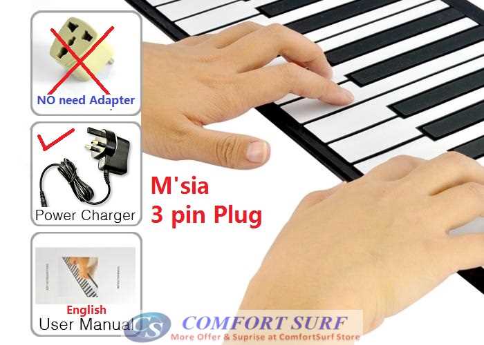 Quality Roll Up Piano Flexible Portable Electronic Soft Piano Keyboard 49 / 61 key