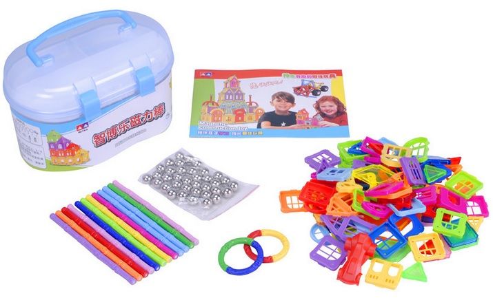 DIY Toys Mighty Magnets Box Magnetic Blocks Educational Colorful toys Design For Kids