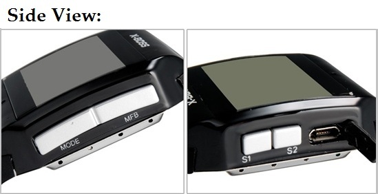 Bluetooth Digital Watch With Built-in Mic