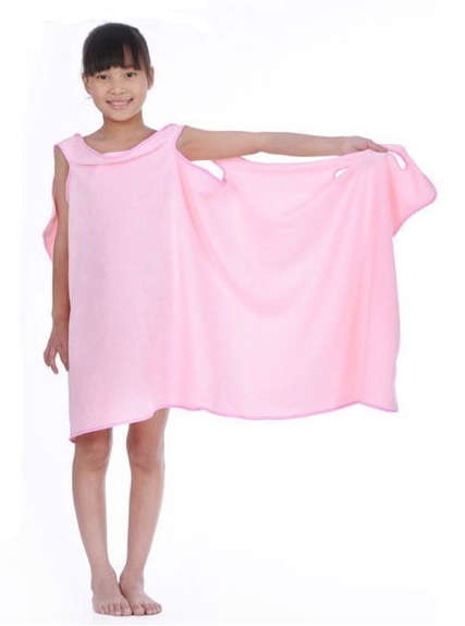 Magic Wearable Micro Fiber Hanger Bath Towel Children