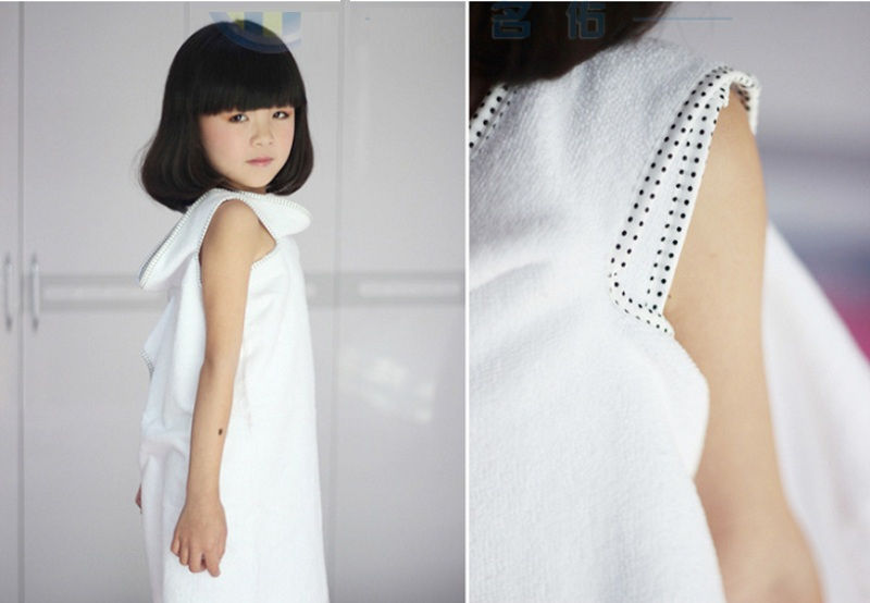 Magic Wearable Micro Fiber Hanger Bath Towel Children