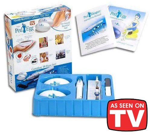 2 Pack Ped Egg Professional - Gently Removes Callous, Dry Skin