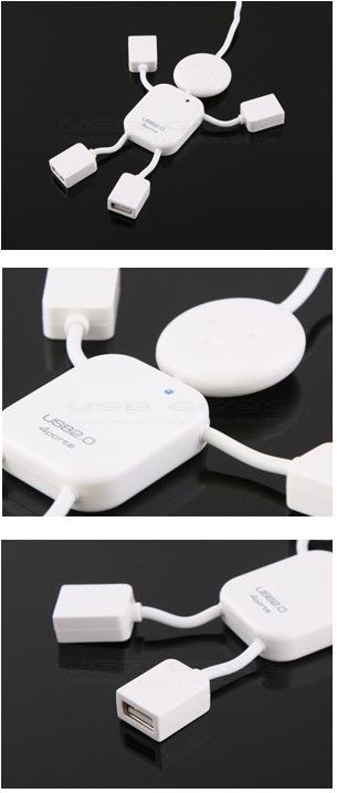 4 Port Hi-Speed USB 2.0 Hub Man