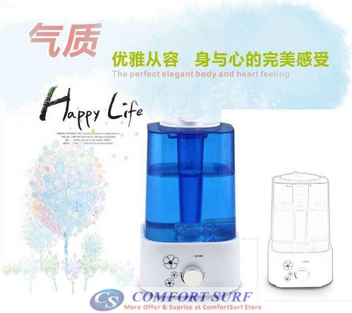 Large Capacity Silent Mode Anion Humidifier Aroma Diffuser