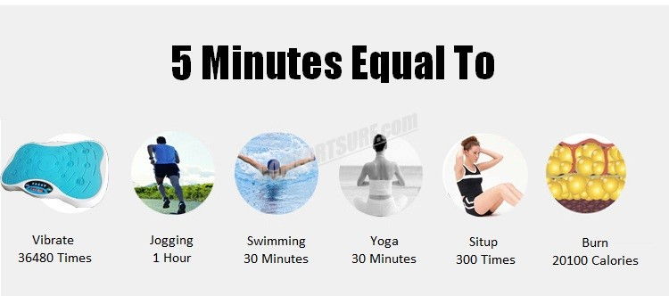 New 999 Adjustable Speed Whole Body Vibration Shaker Shaper Slimming Fitness Exercise