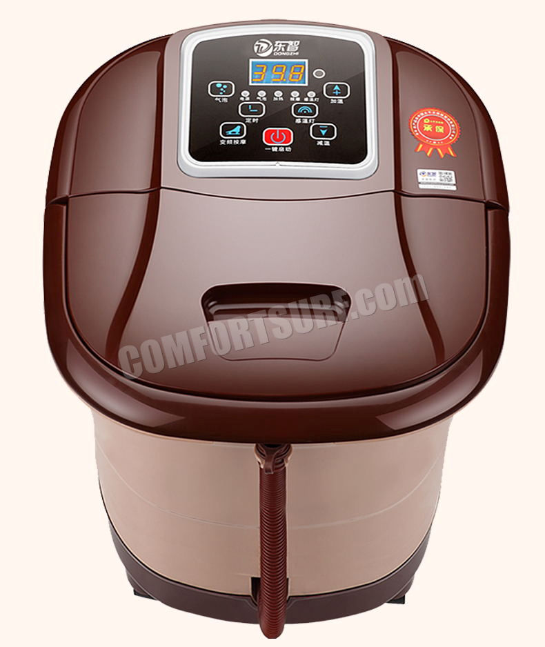 Multifunction Portable Auto Foot Spa Bath Massager Taiji + Roller Style Bubble Heat LED Display Vibration Infrared Relax With Remote Control