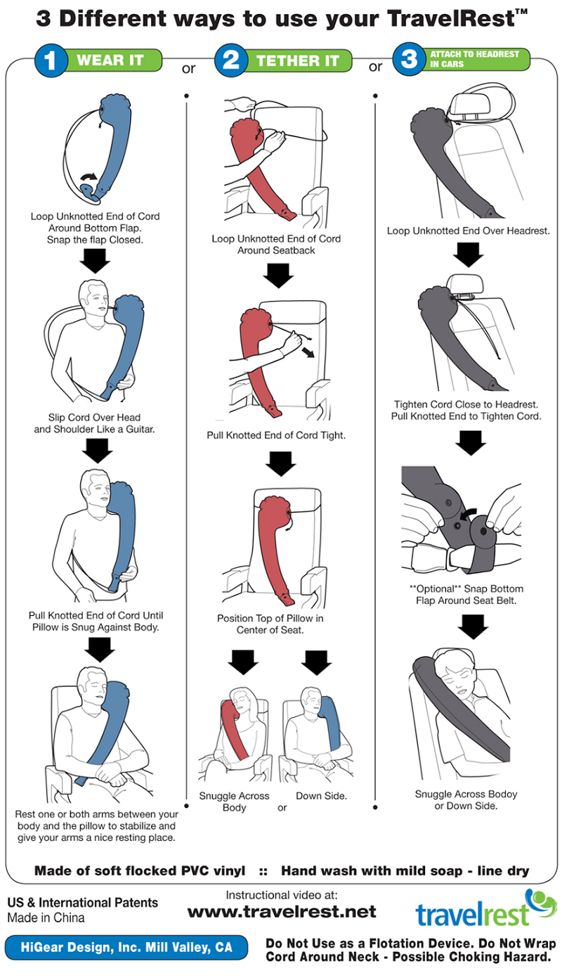 Inflatable Foldable Luxury Travel Pillow