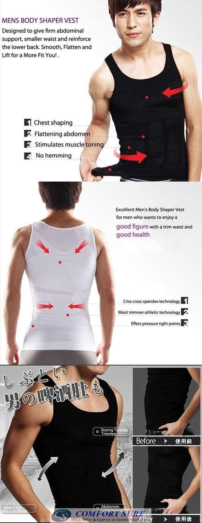 Men Body Shaper Vest Slim N Lift (M, L, XL, XXL)