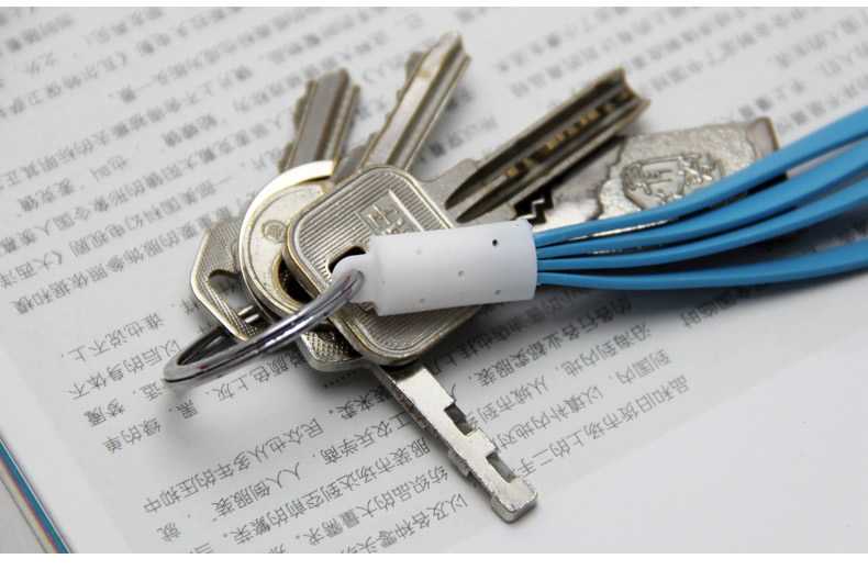 New 3 in 1 Keychain Multifunctional Noodle Style / Charging Cable With LED Light