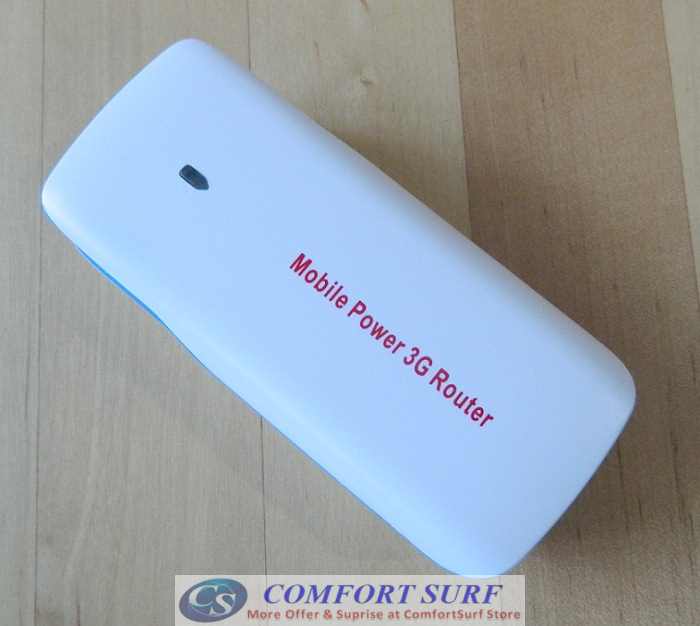 Multifunction HAME/Mobile Power 3G Wireless Router - 3G Hotspot, Wifi AP, 5200mAh Power Bank