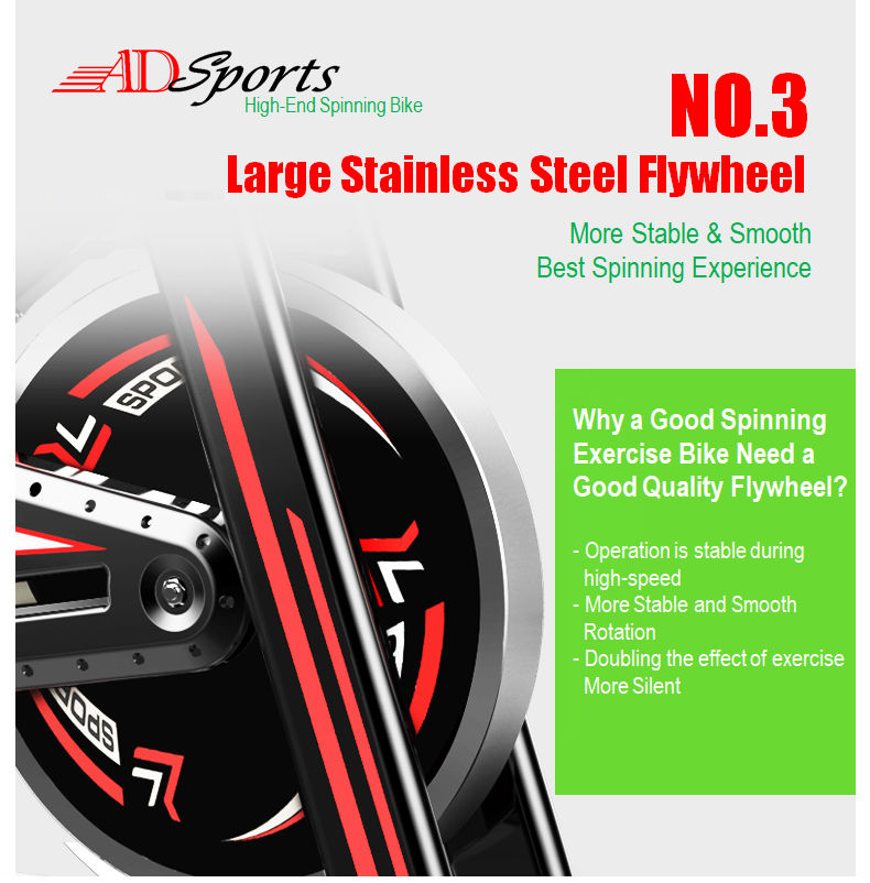 AD Sports AD-747 Luxury Top Home Gym / Fitness Quality Swing Spinning Exercise Bike / Cycling Bike Equipment