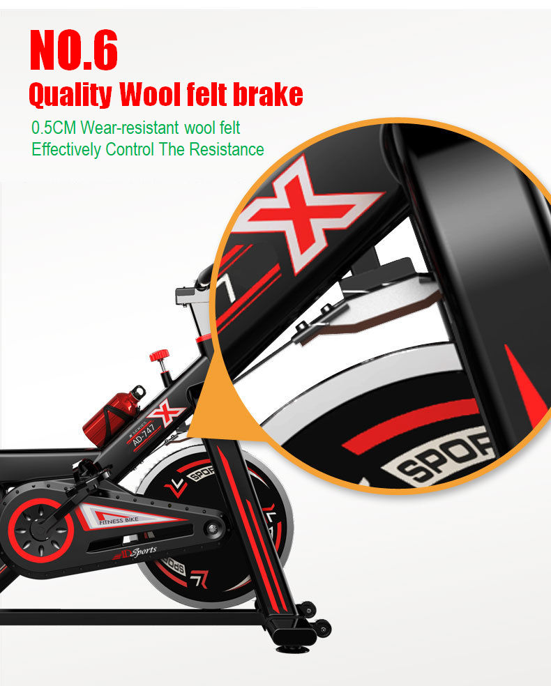 AD Sports AD-747 Luxury Top Home Gym / Fitness Quality Swing Spinning Exercise Bike / Cycling Bike Equipment