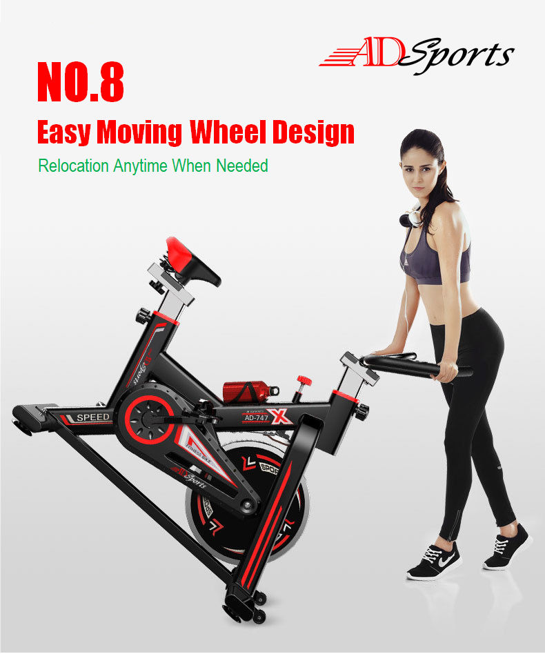 AD Sports AD-747 Luxury Top Home Gym / Fitness Quality Swing Spinning Exercise Bike / Cycling Bike Equipment