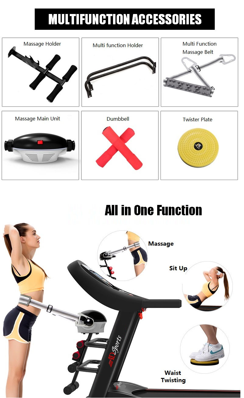 4.0HP ADSports AD928 Motorize Electric Treadmill Manual/Auto Electric Incline Decline 59CM Wide Running Platform With Auto Refueling System & 4 Ways Spring Shock Absorption Damping System