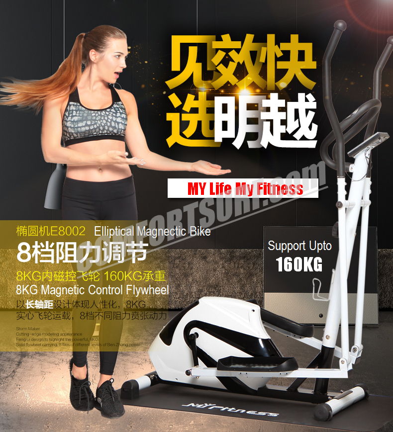 Multifunctional Magnectic Elliptical Cross Trainer Twister Cardio Exercise Bike Home Fitness Equipment Stepper Space Walk Body Workout