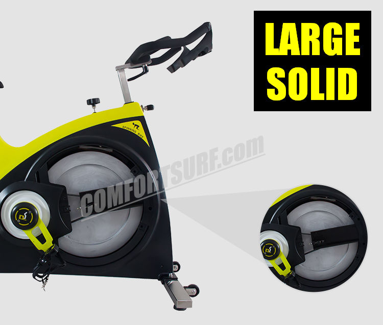 Commercial GYM Room Spinning Exercise Bike 23KG Flywheel, 68KG Stainless Steel Body Frame Multi Adjustable Stable Elegant Design Bicycle Exercise Bike