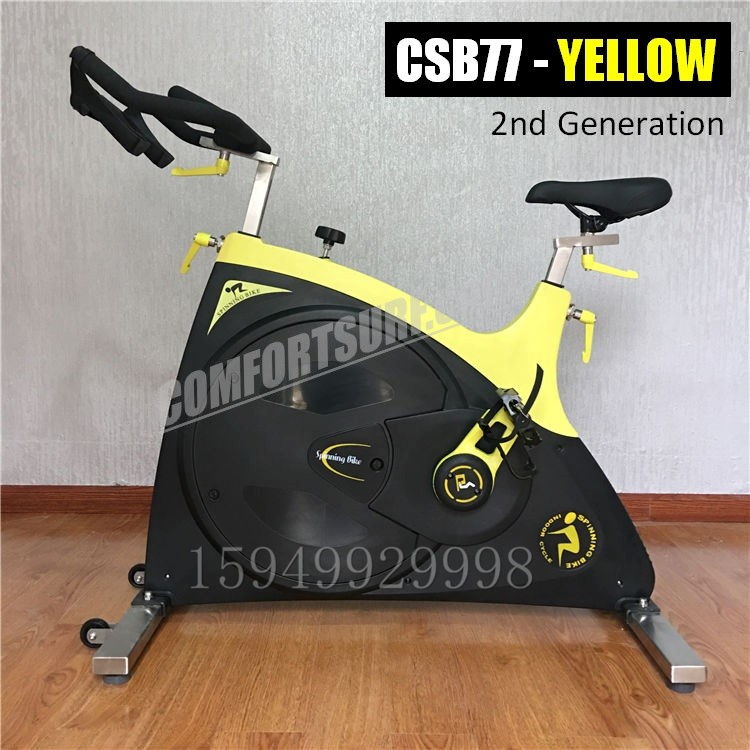 Commercial GYM Room Spinning Exercise Bike 23KG Flywheel, 68KG Stainless Steel Body Frame Multi Adjustable Stable Elegant Design Bicycle Exercise Bike