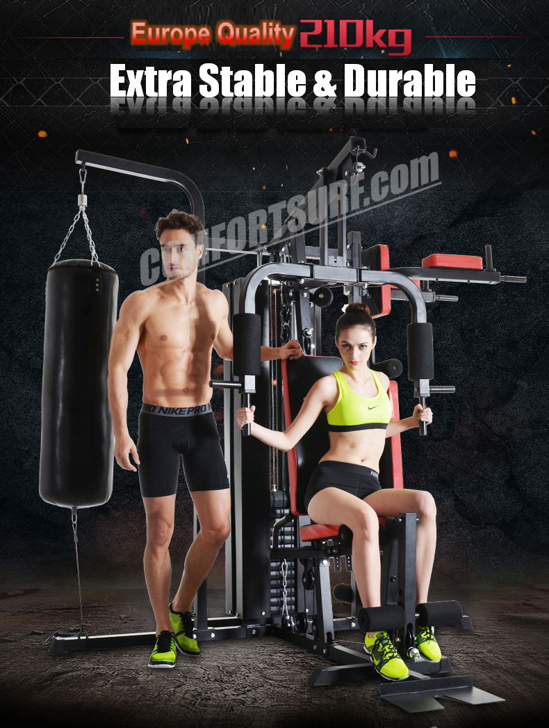 F28 Solid 210KG Gym Fitness 3 Stack Multi Station