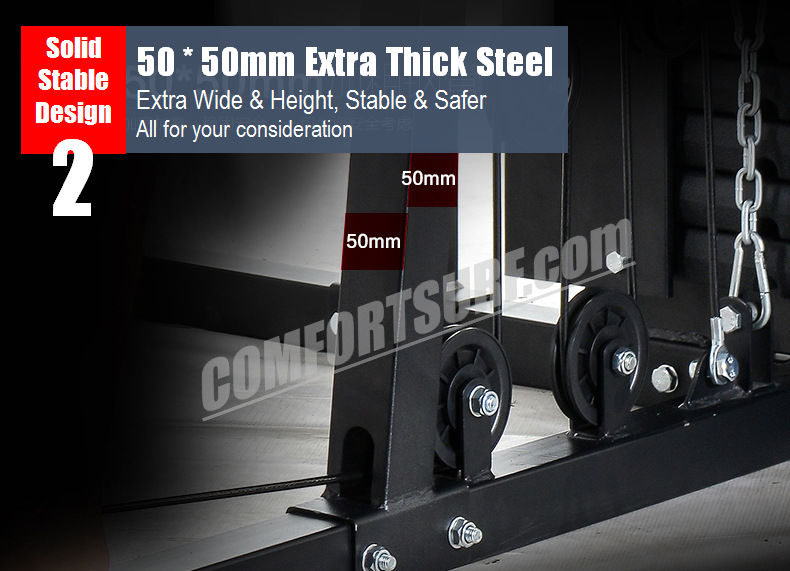 F28 Solid 210KG Gym Fitness 3 Stack Multi Station