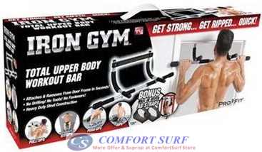 Iron Gym Upper Body Workout Bar Abs Push Ups SPORT Exercise / Fitness Equipment