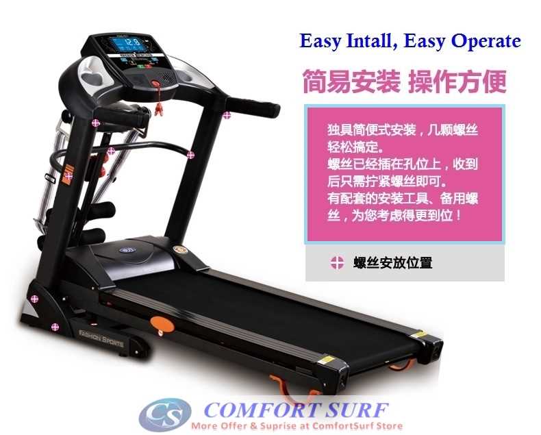 Genuine SuperHorse SH-388 Multifunction Treadmill 3.0HP With Electric Incline Decline Home Fitness Gym Running Walking Equipment
