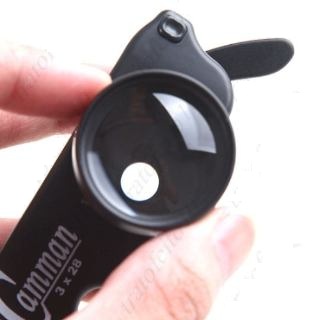 Portable 3 in 1 Binoculars EyeGlass Style 3x28 Magnification Observing Telescope