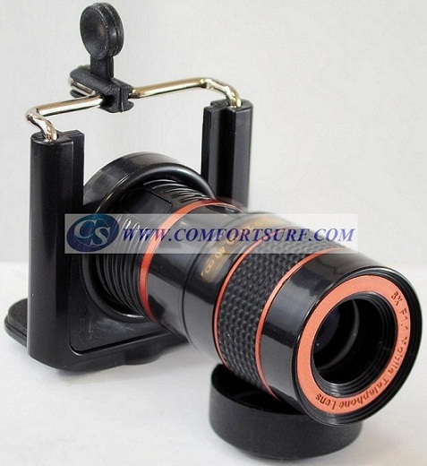 8x Zoom Detachable Optical Lens for Mobile Phone Telescope with Universal Holder