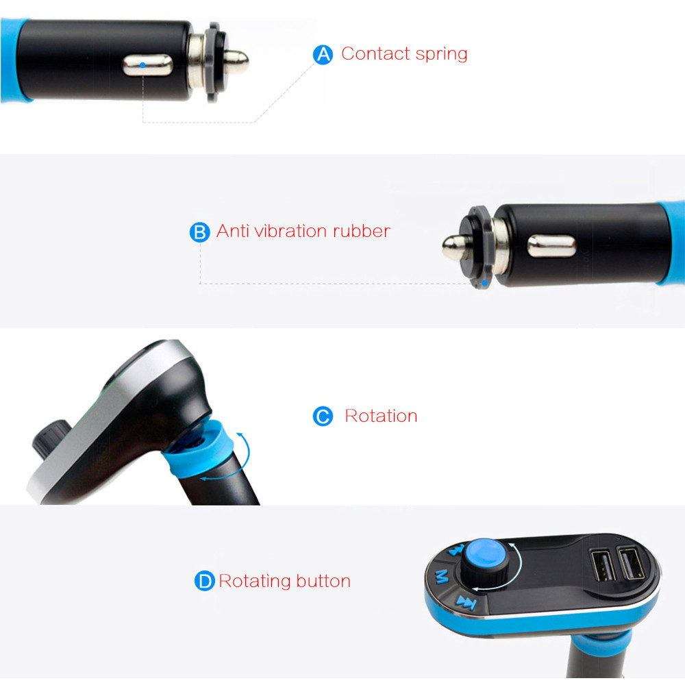 Wireless Bluetooth Car Kit MP3 Player FM Transmitter Modulator USB SD MMC LCD with Remote Control