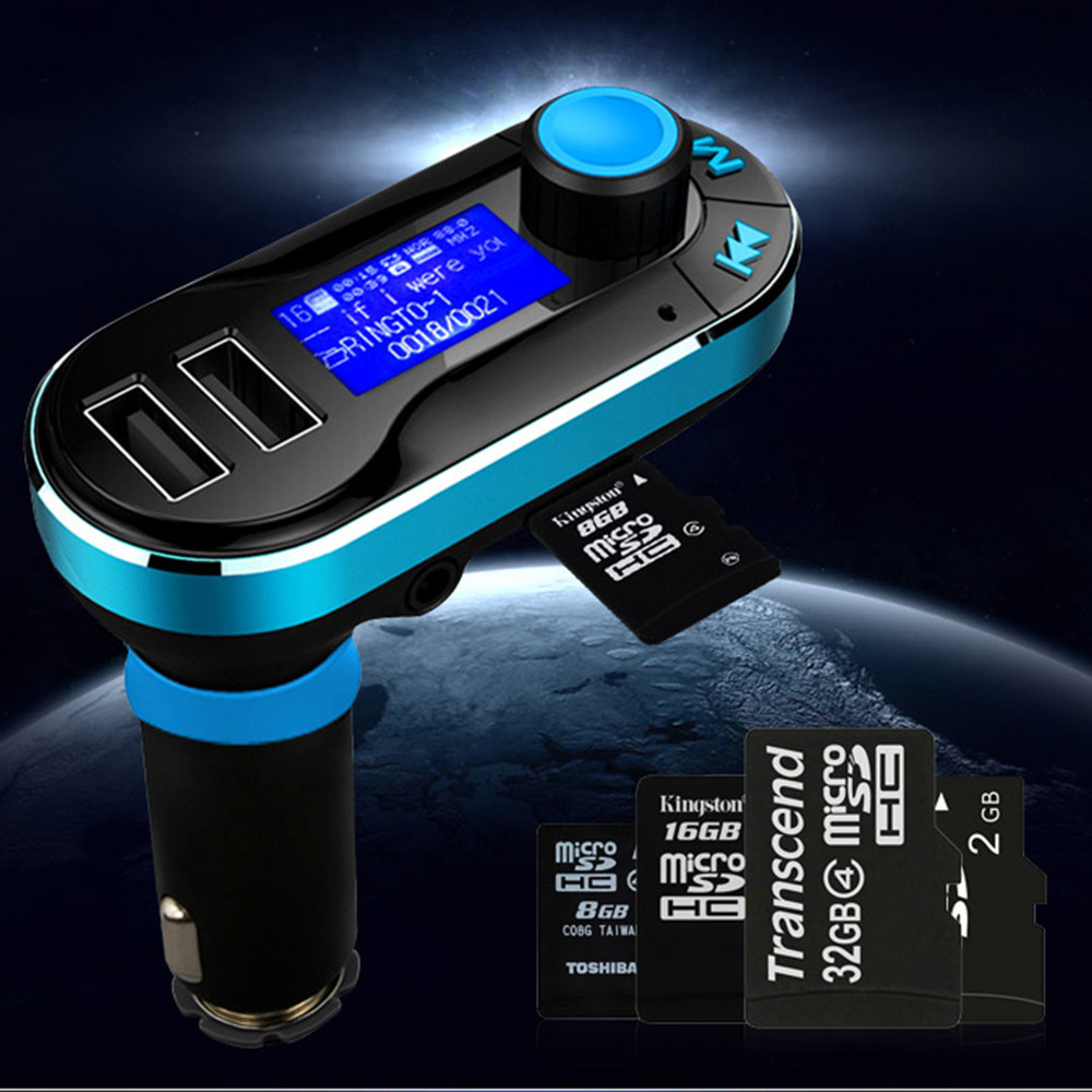 Wireless Bluetooth Car Kit MP3 Player FM Transmitter Modulator USB SD MMC LCD with Remote Control